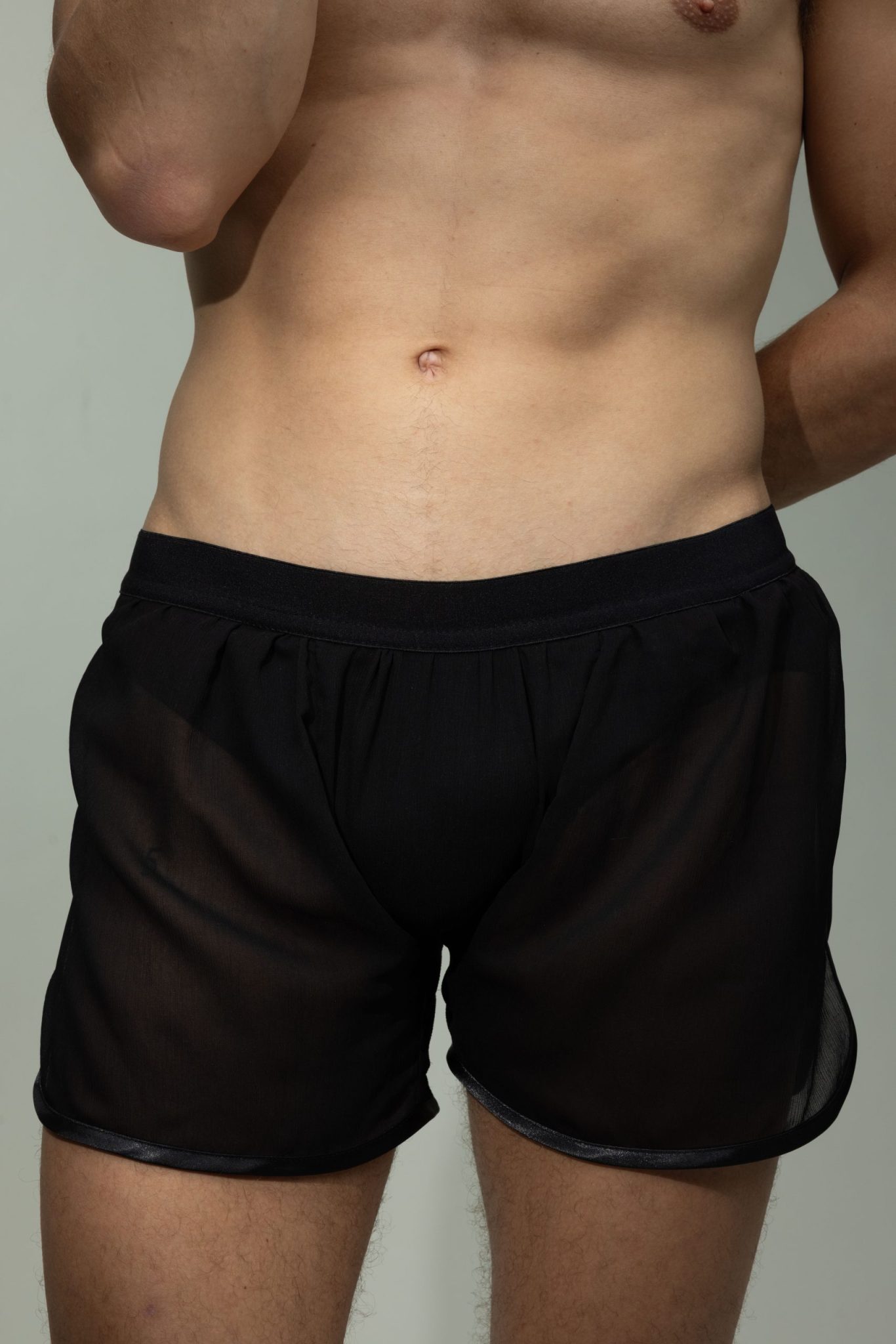 Marot Noir porté – lingerie masculine BASCOUR