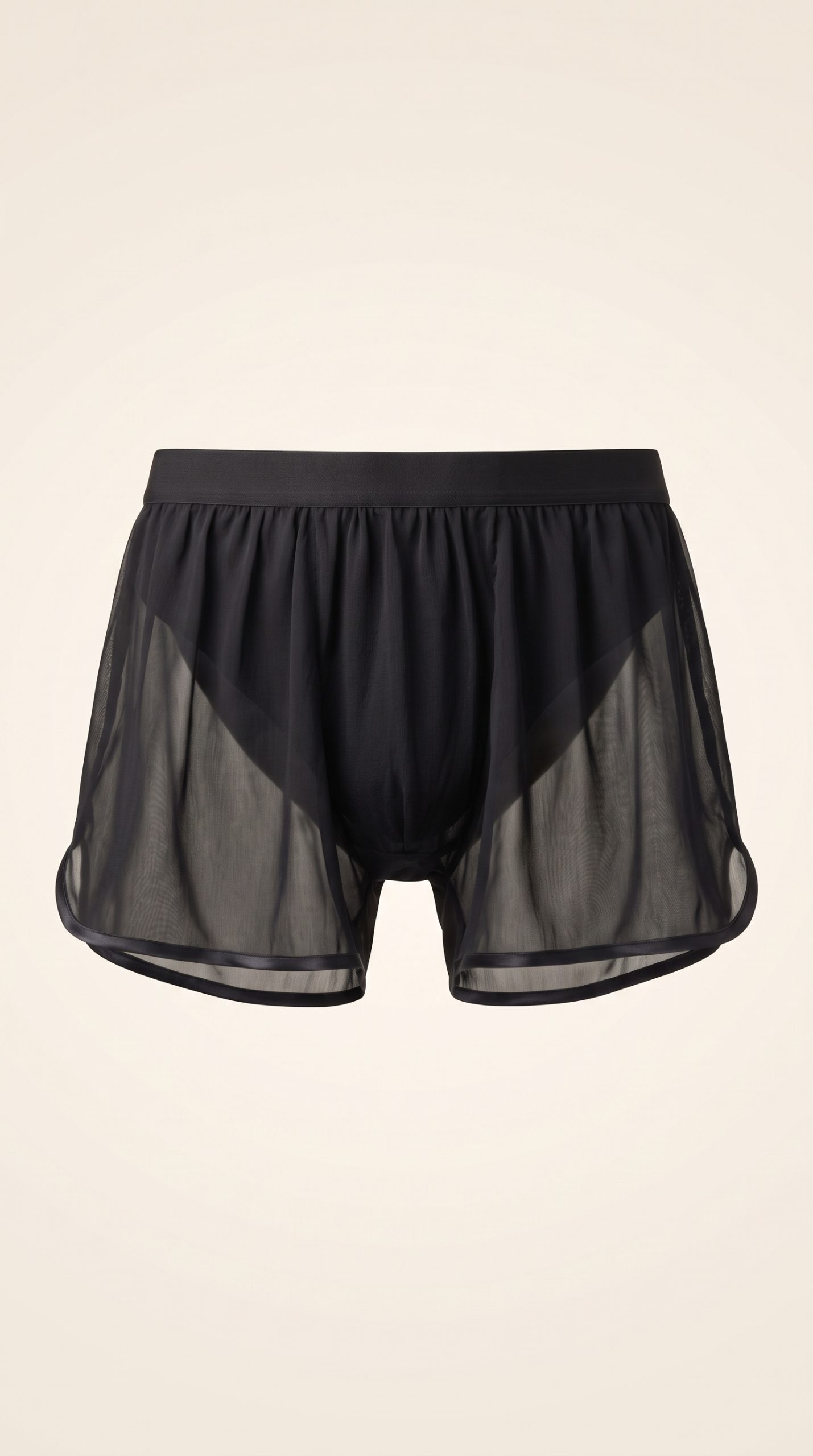 Marot Noir – slip voilé, lingerie masculine BASCOUR