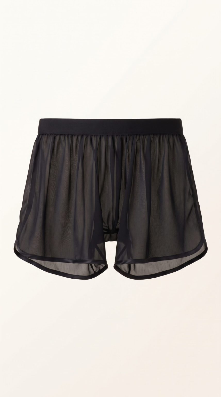 Scève Noir – lingerie masculine en voile BASCOUR